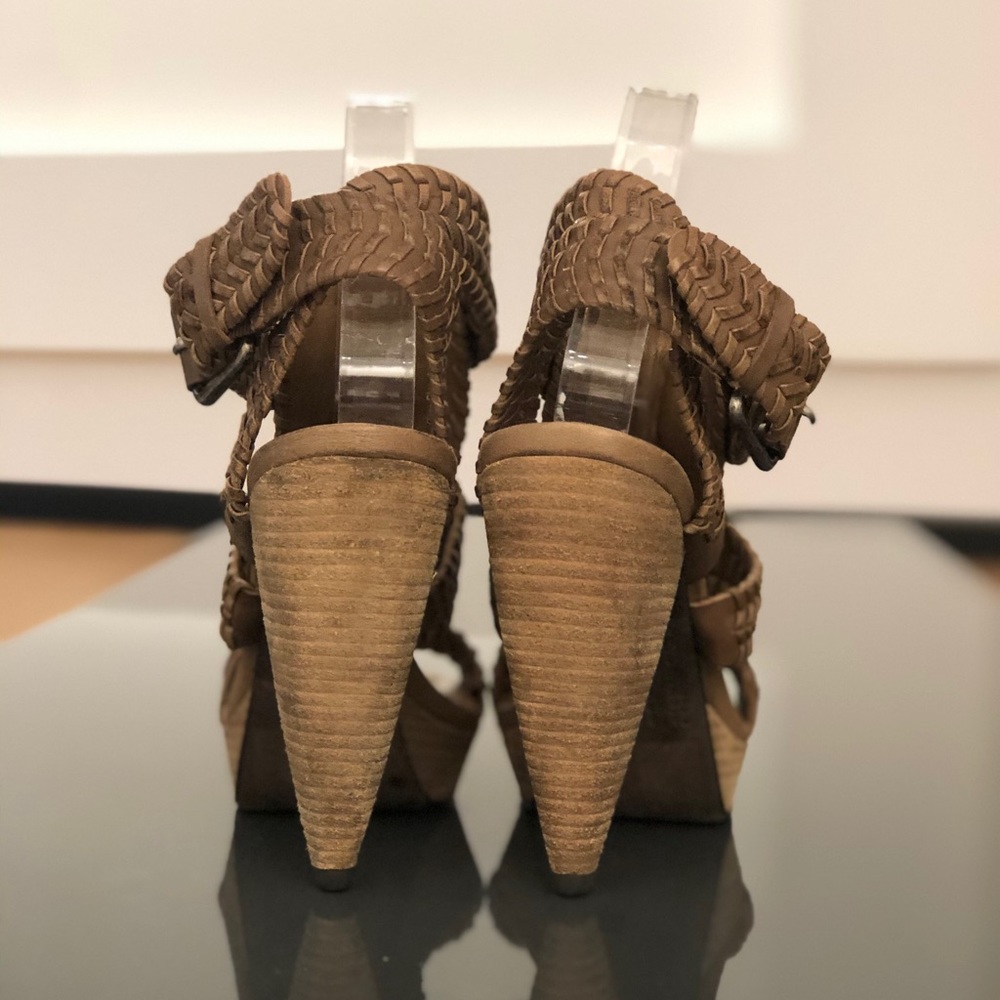 All Saints Bianca Woven Platform Heels EU 39 - Picture 3 of 8